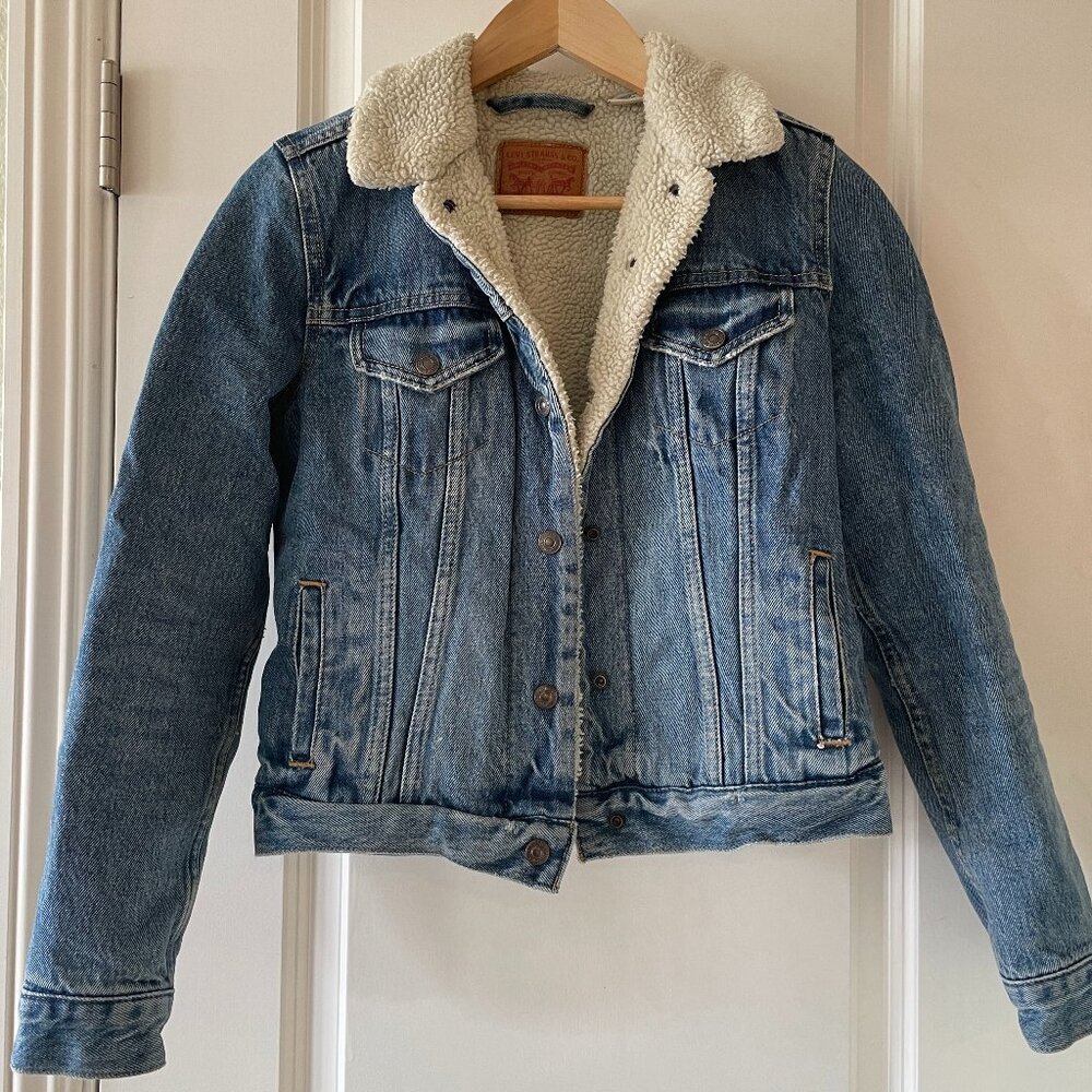 Levi's sherpa denim jacket